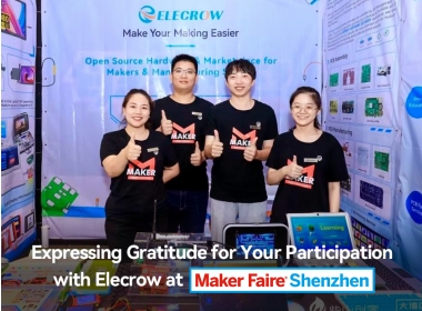 the exhibition of elecrow at the maker faire