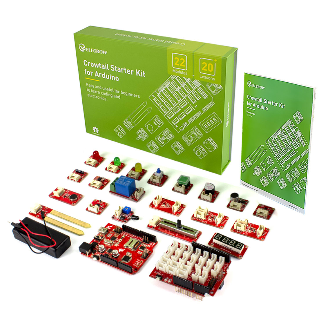 Elecrow Raspberry Pi Pico Advanced Kit with 32 Modules and 32 Projects  Lessons