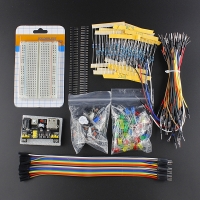 Elecrow Electronic Kit Bundle with Breadboard Cable Resistor, Capacitor, LED, Potentiometer