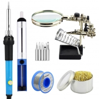 Elecrow Electric Soldering Iron Kit with Hand Magnifier