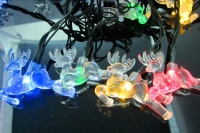 Solar Powered Outdoor Christmas LED String Lights for Decorations(Elk)