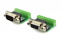 9Pin DB9 Solderless Terminal Female/ Male RS232 RS485 Adapter Connector