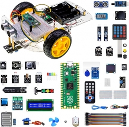 The Raspberry Pi Pico Advanced Kit includes a Raspberry Pi Pico RP2040 ...