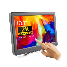 SQ101T 10.1 Inch Potable Monitor 2K IPS Touch Screen 2560x1600 Display HDMI/VGA interface for Raspberry Pi PS4 XBOX Windows 