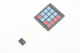 Sealed Membrane 4X4 Button Pad With Sticker