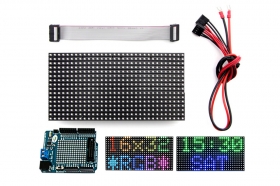 16x32 RGB LED matrix panel + Arduino driver shield