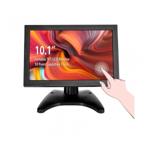 GC1016 10.1" TFT-LCD Monitor 1280*800 Color Screen with AV1 VGA/HD BNC USB Input Built-in Speaker