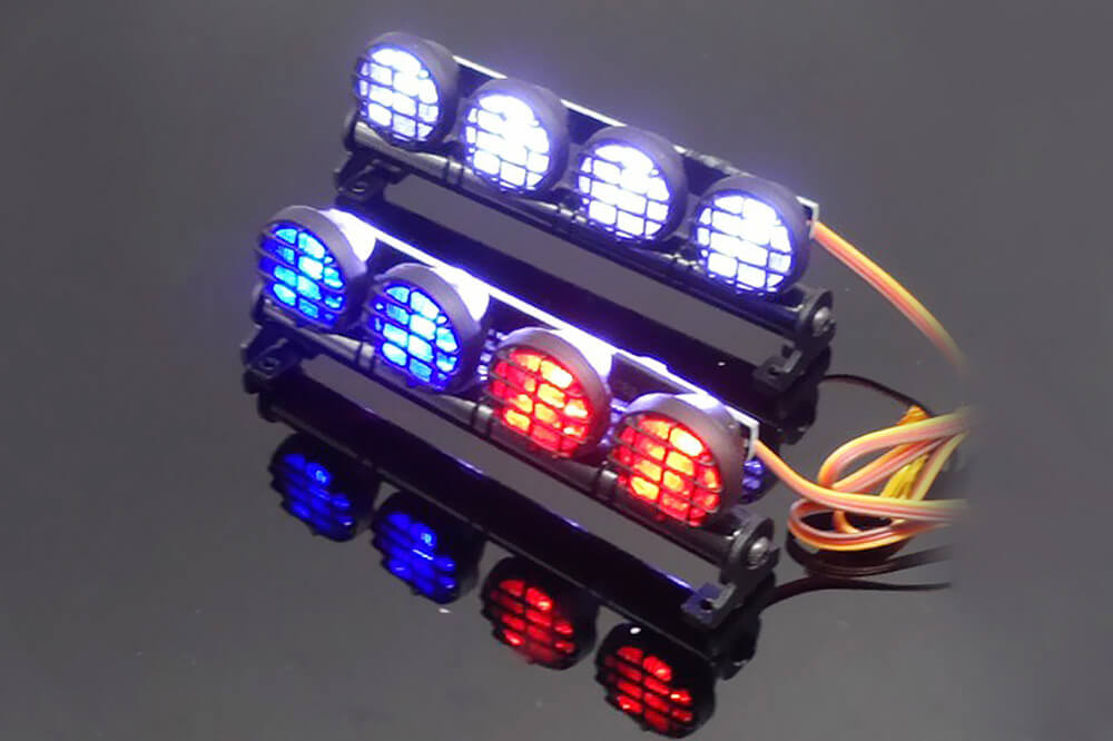 Remote Car Model LED Spotlights Light Bar for 1:10/1:8 RC Model