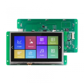 Wizee 7 inch 800*480 RS232/TTL serial screen HMI touch display