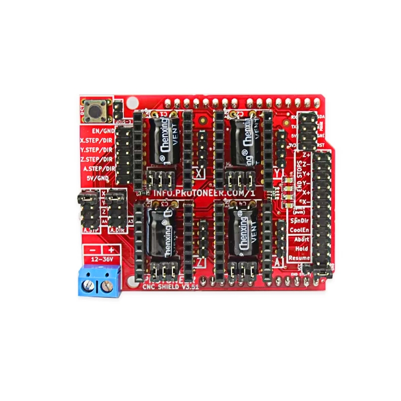 Arduino CNC Shield V3.51 - GRBL v0.9 Compatible - Uses Pololu Drivers