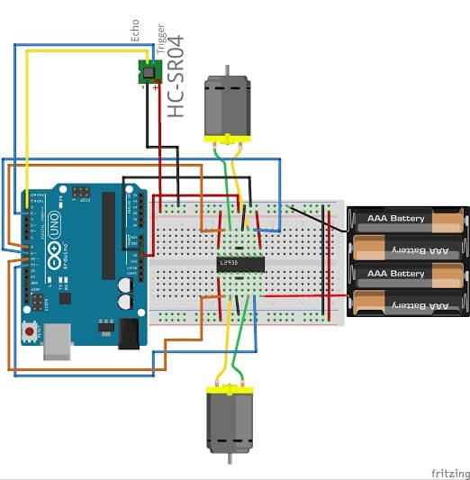 arduino-robot-wiring and schematic