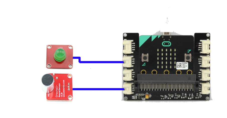 Elecrow micro:bit project with Crowtail - sound detection