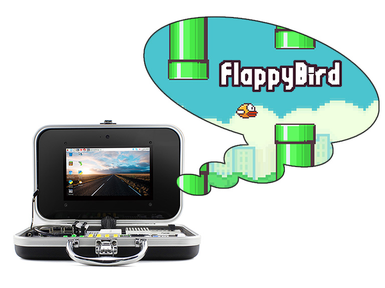 How to program python game "Flappy bird" on CrowPi