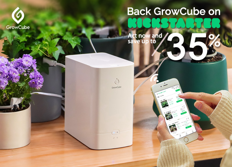 GrowCube-A smart watering kit hits on KickStarter Now