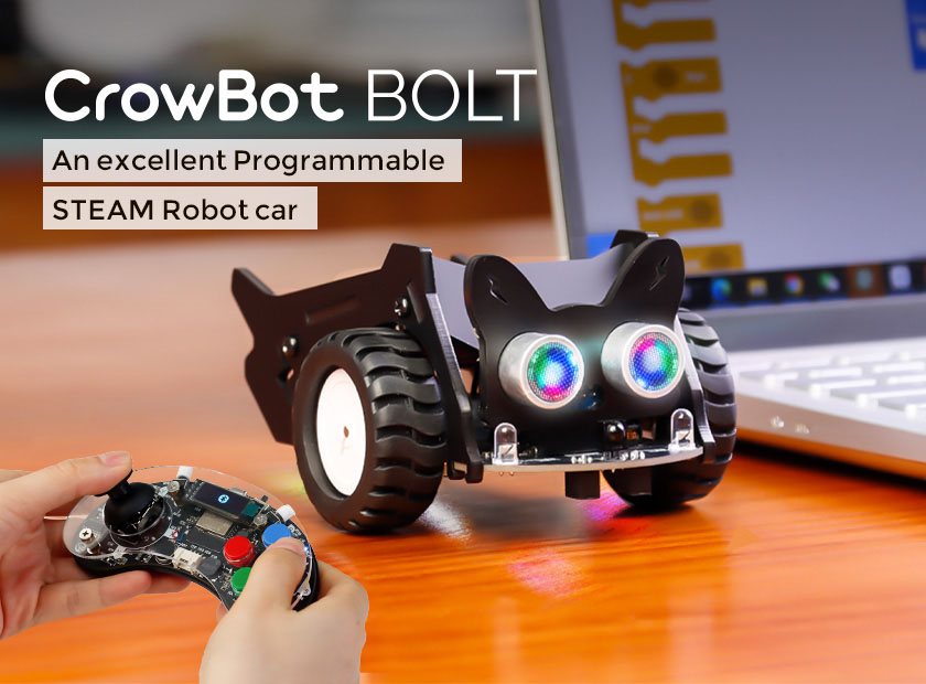 CrowBot BOLT - An Excellent Programmable STEAM Robot Car