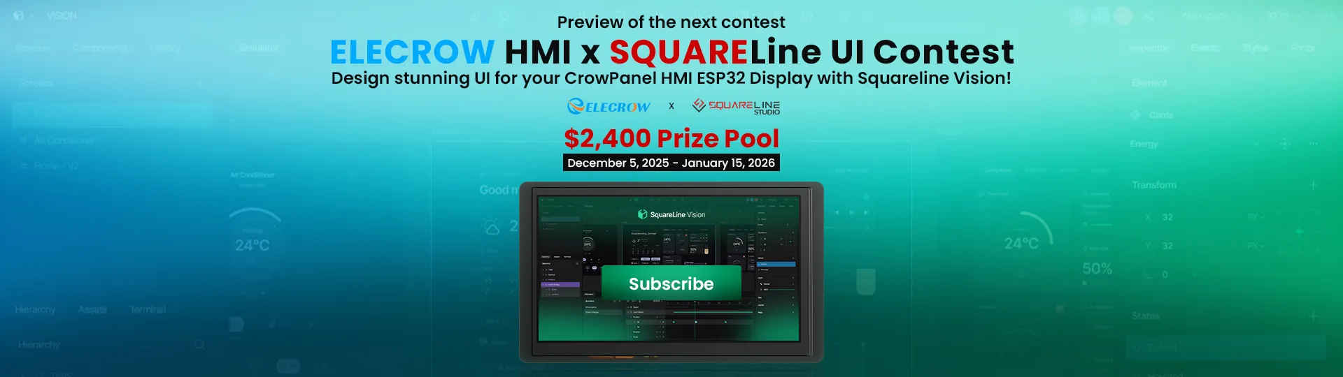 Design or build CrowPanel HMI ESP32 Display