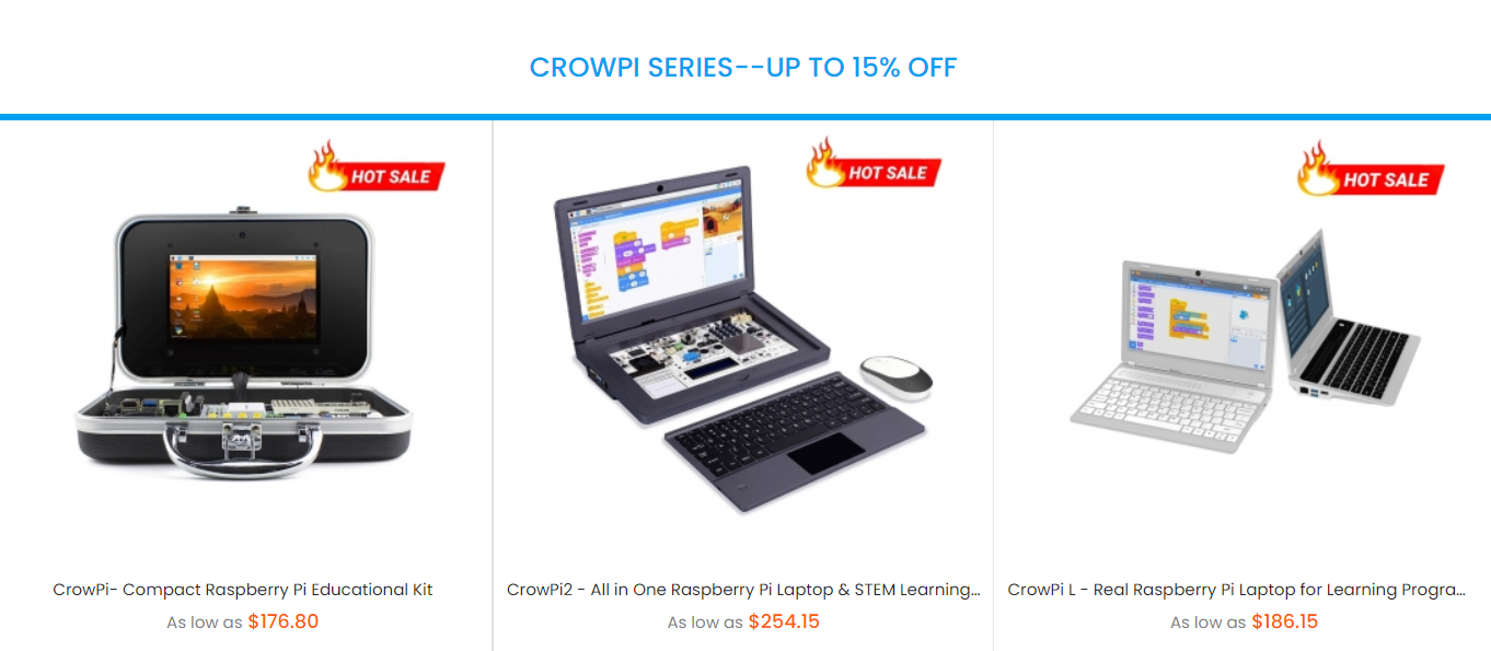 Up to 15% Off on the Entire CrowPi Series! Limited Time Offer!