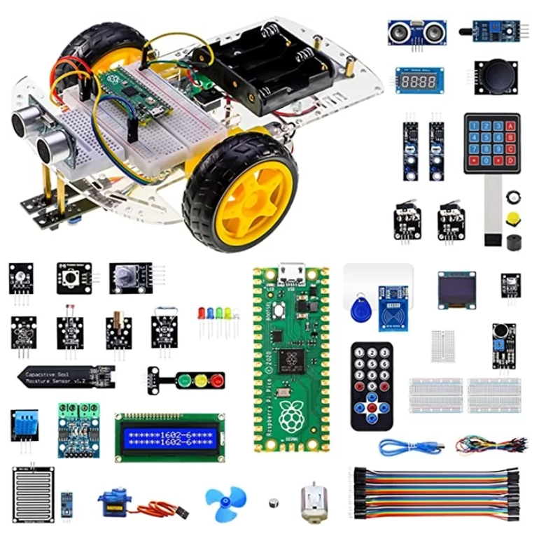 Raspberry Pi Pico Advanced Kit with 32 modules and 32 projects lessons