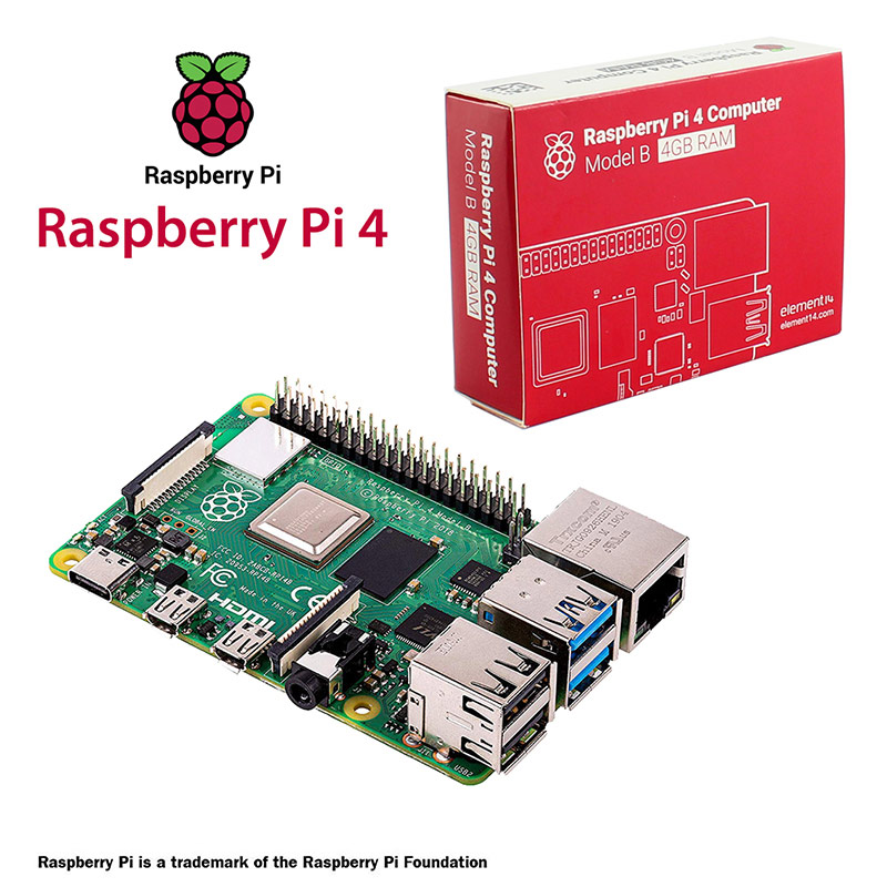 Raspberry Pi 4 Model B with 4GB RAM