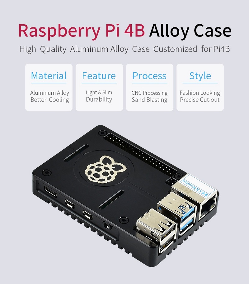 raspberry pi 4 open case