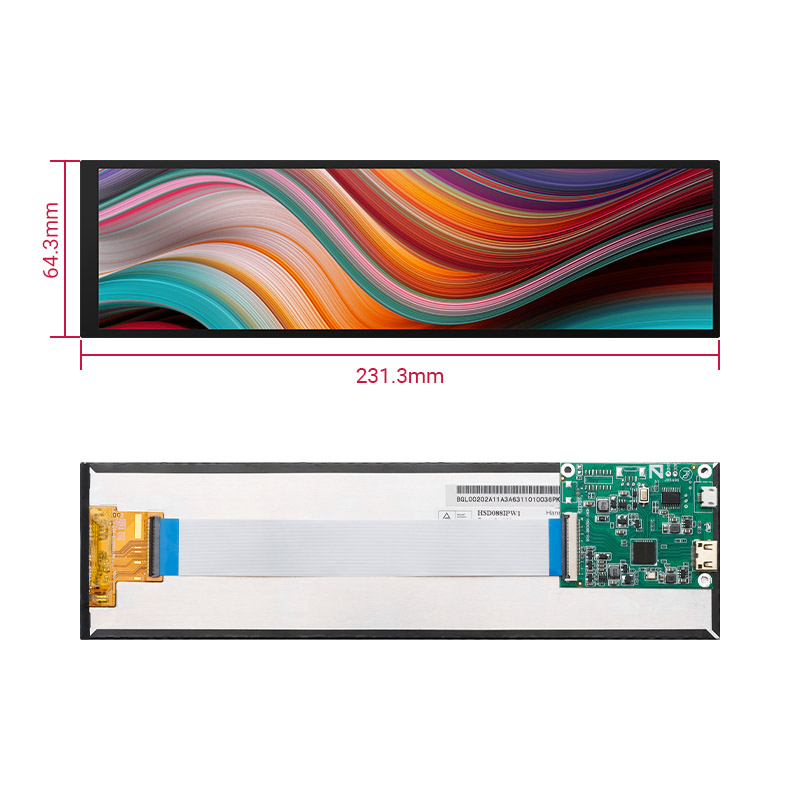 8 8 Inch Display 1920 480 IPS Touch Screen LCD Panel Raspberry Pi 