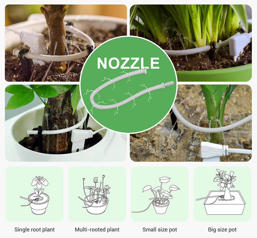 plant watering system nozzle