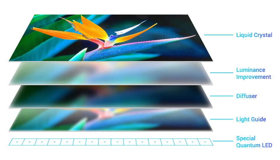 5 Inch QLED screen with wide color gamut