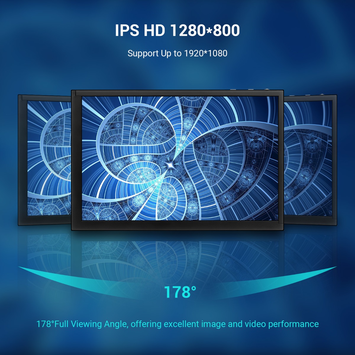 IPS HD 1280*800 Resolution