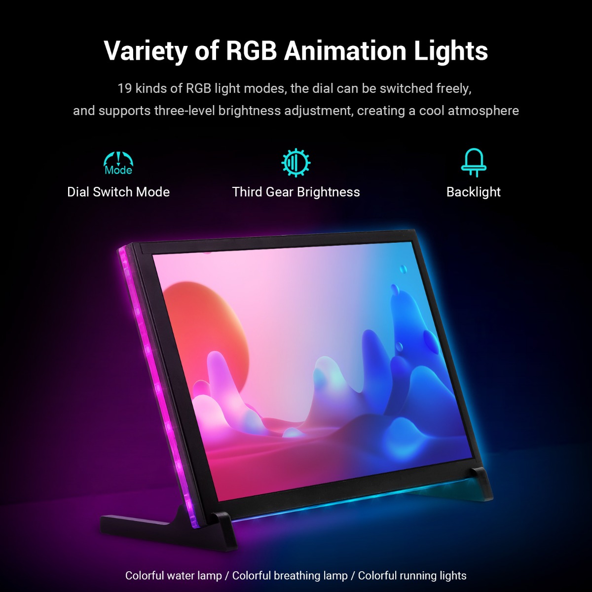 10.1 inch display with RGB animation lights