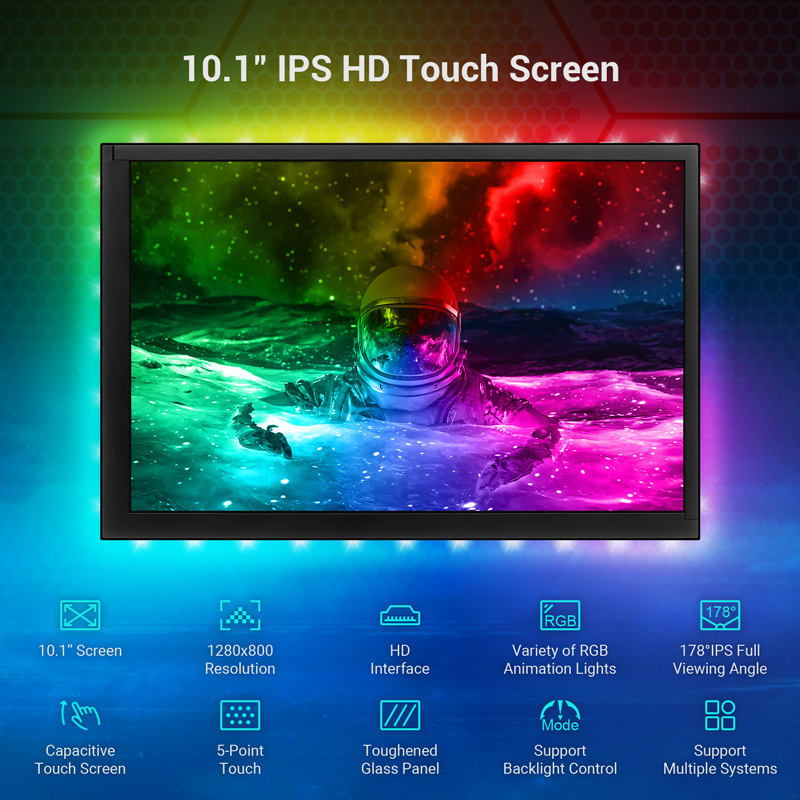 10.1 IPS HD Touch screen