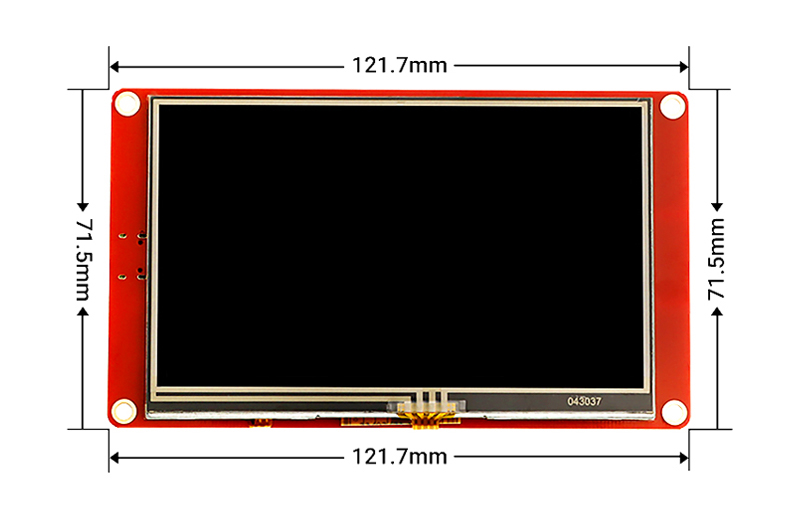 4.3inch rgb tft lcd touch screen