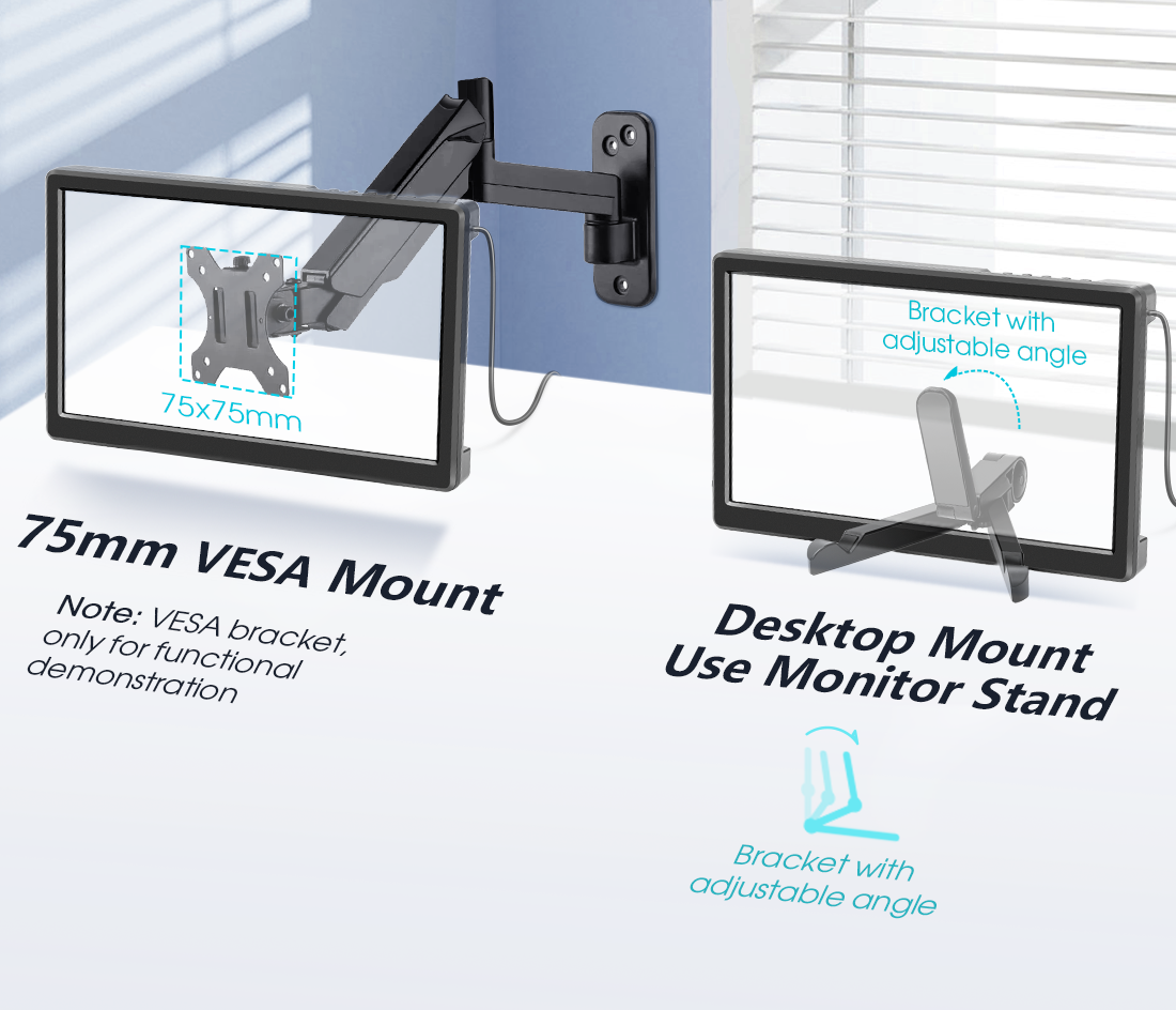 11.6 inch Monitor supports VESA
