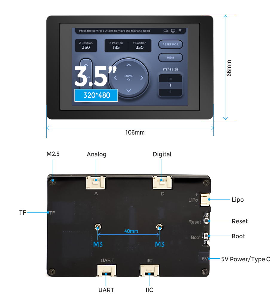 ESP32 Development Board 2.8 Inch Touch Screen LCD TFT Module ESP-WROOM WIFI  & Bluetooth for Arduino LVGL Optional Acrylic Case