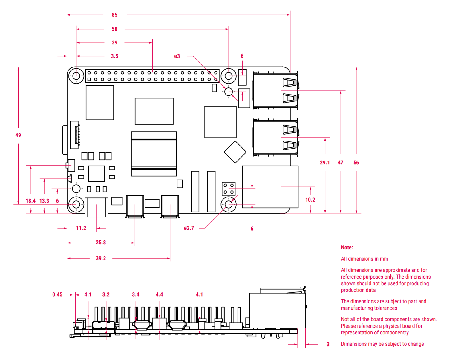 Raspberry Pi 5 4GB RPI5 Elecrow Bazaar