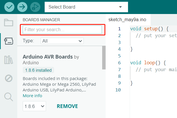 Download Arduino IDE_boardmanager