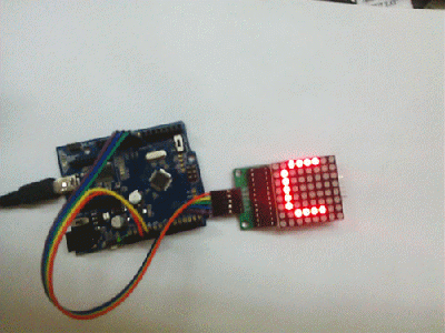 MAX7219 8x8 Matrix Display Module - Red Dot9.gif